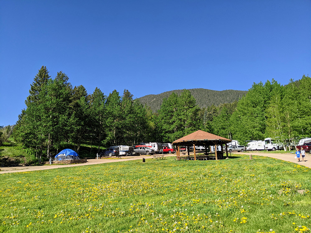 Aspen Acres Campground Gazebo - field