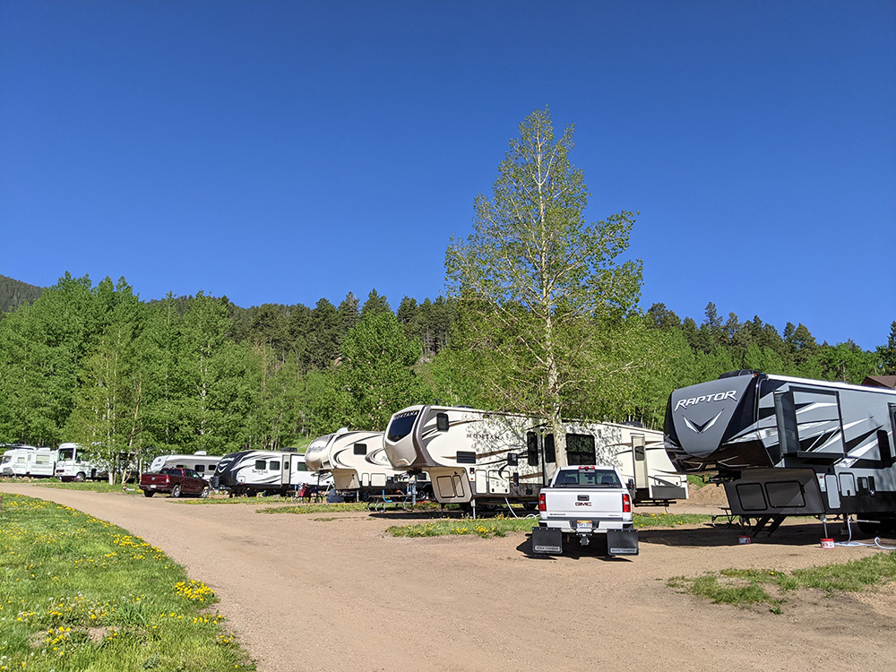Aspen Acres Campground Large pull through sites 27-37