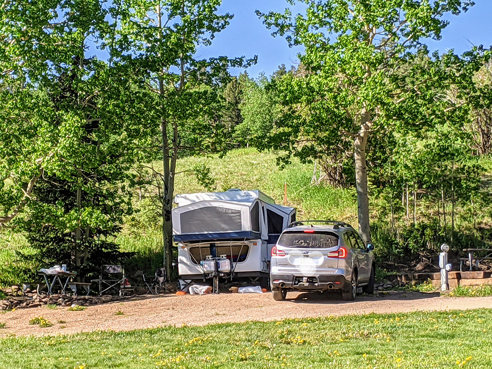 Aspen Acres Campground back in site 1