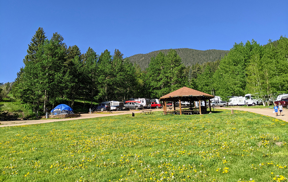 Aspen Acres Campground Gazebo - Field